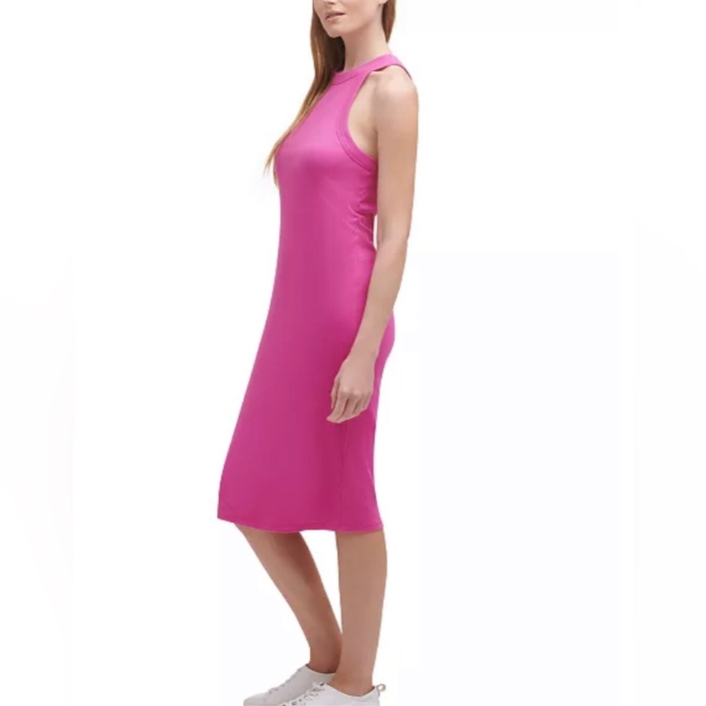 Calvin Klein Sleeveless Pink Midi Dress